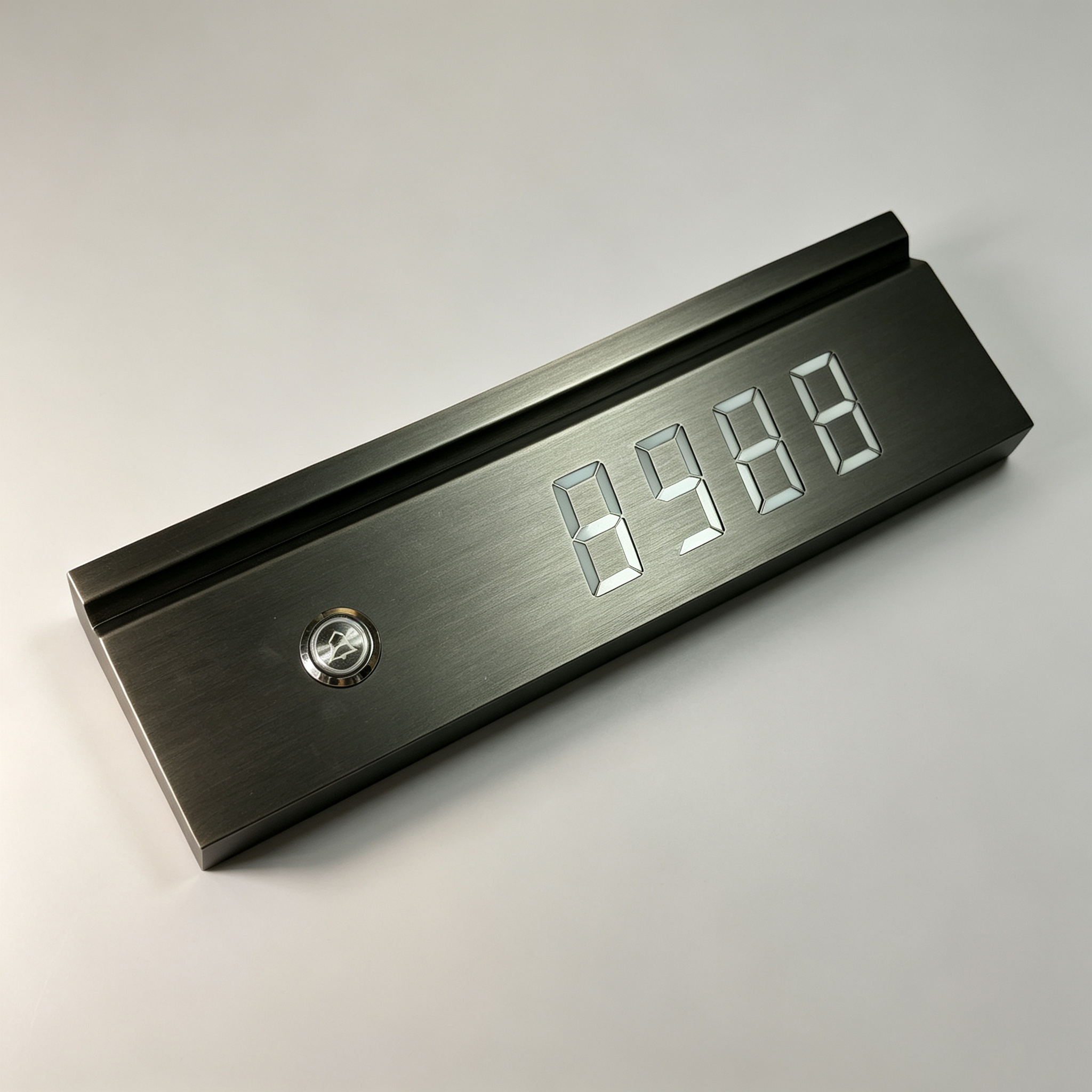 LED Digital Hotel Room Number Door Plate with Touch Doorbell