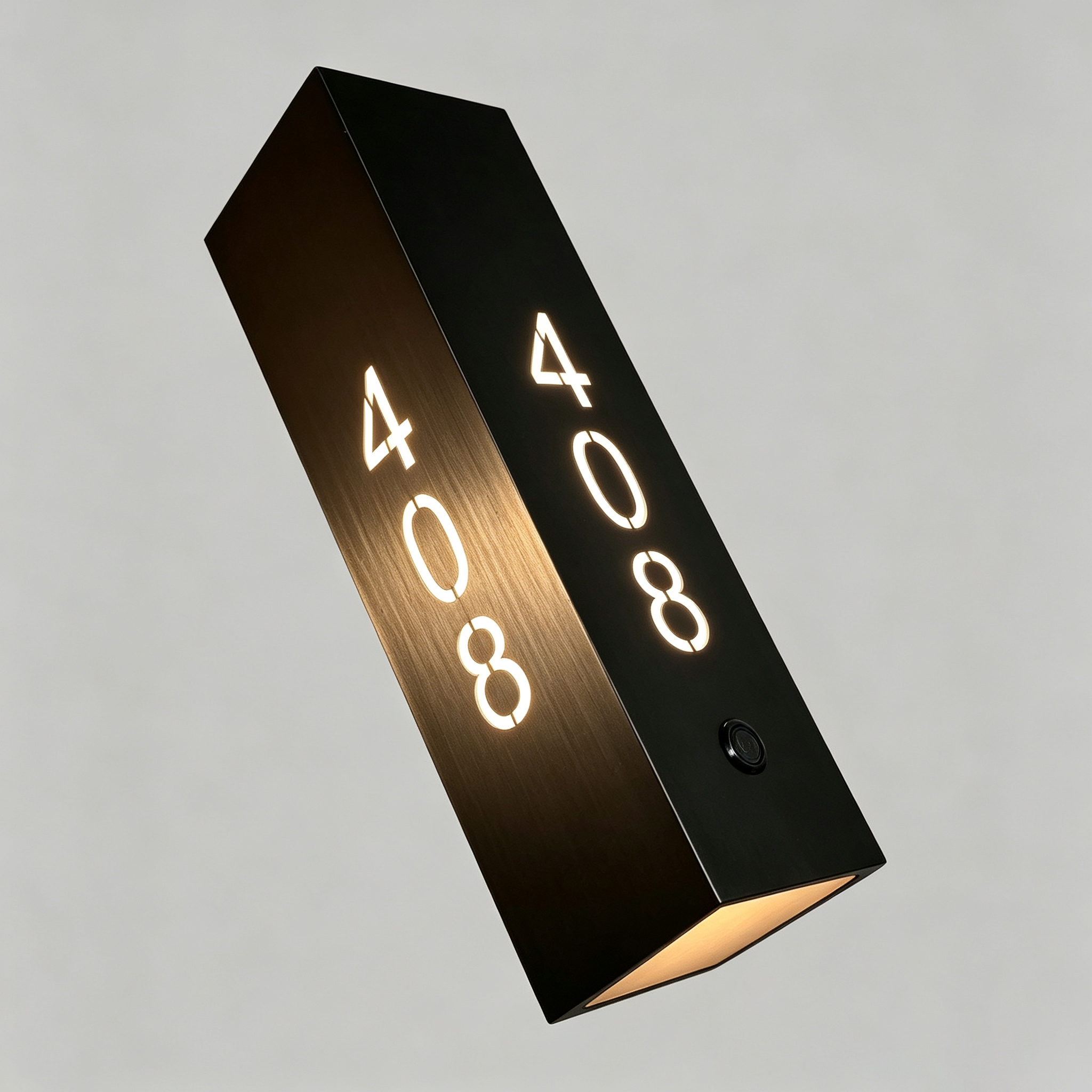 Cube 3‑Sides LED Illuminated Hotel Door Sign With Doorbell