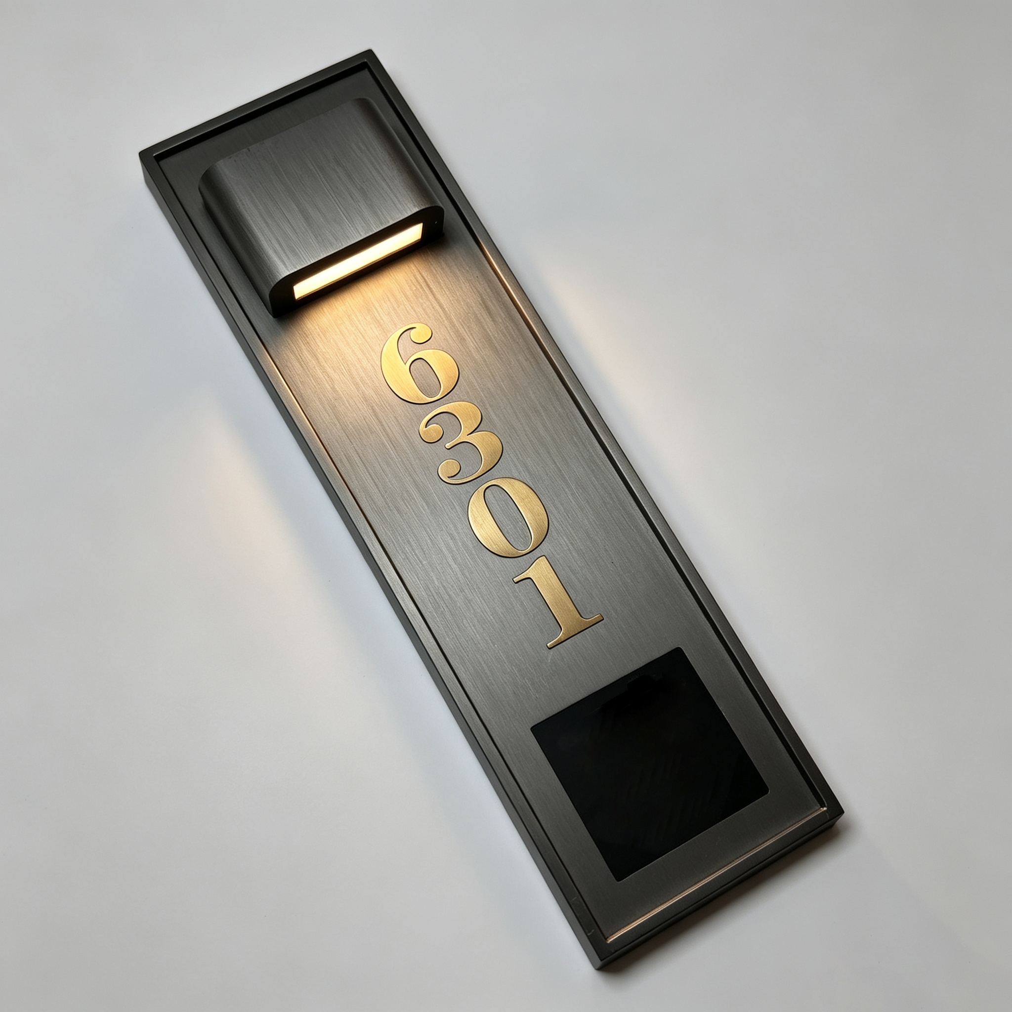 Vertical Spotlight LED Room Number Door Sign