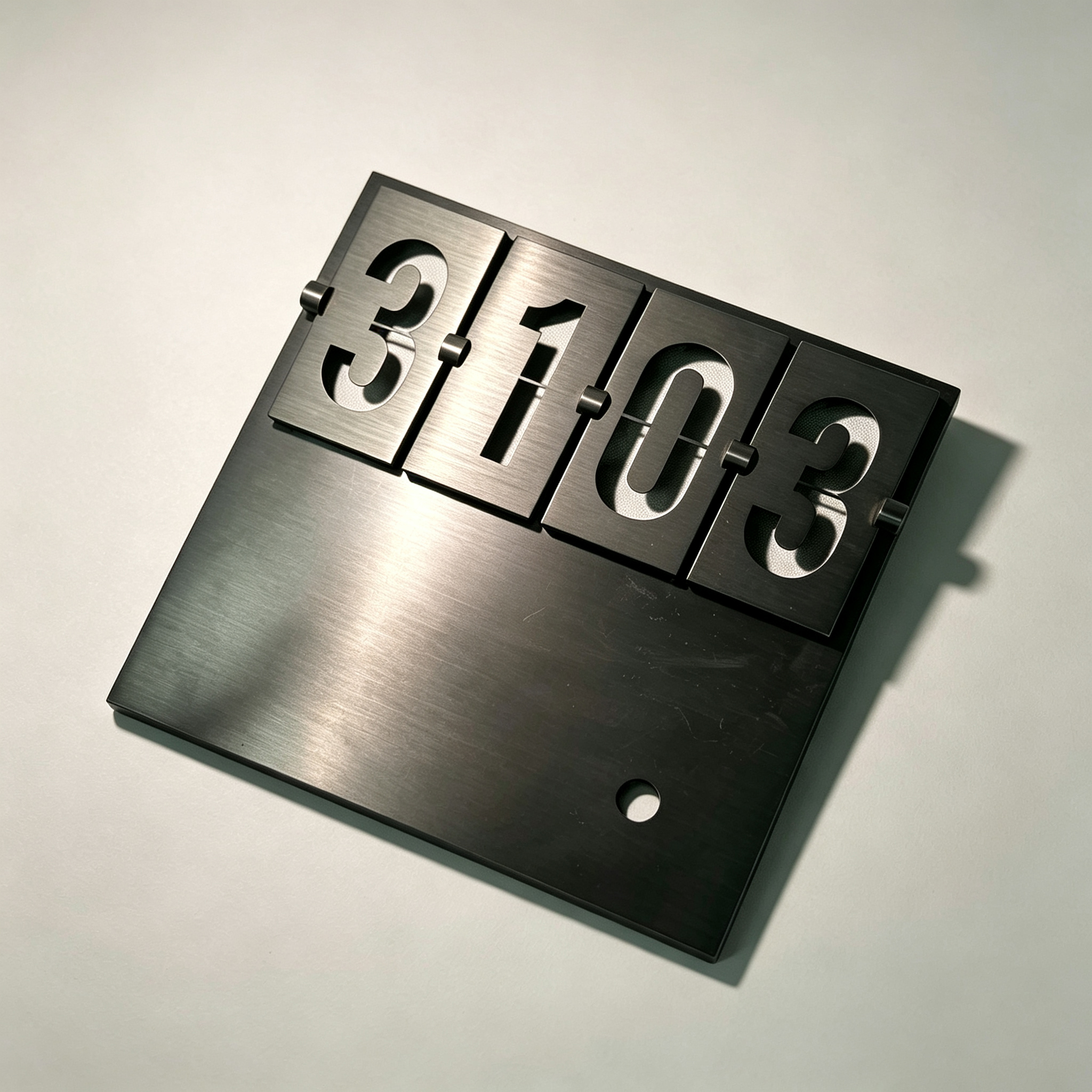 Adjustable Rotary Hotel Room Number Sign With Doorbell Hole