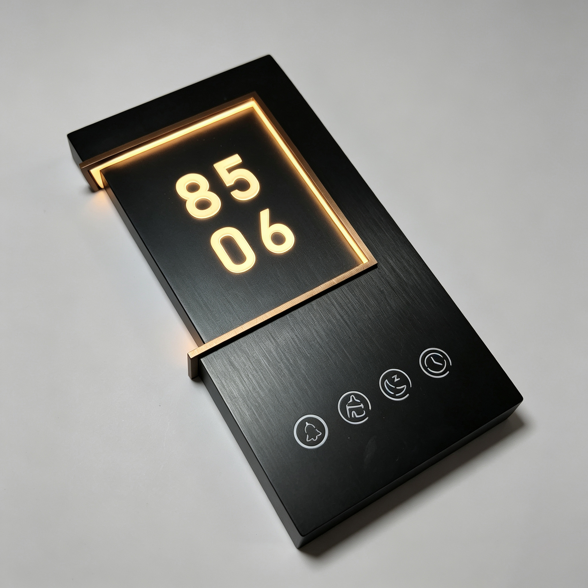 Metal LED Frame Hotel Door Number Sign