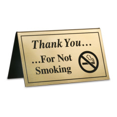 Custom Modern Design No Smoking Sign Plate