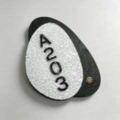 Oval Backlit Hotel Door Sign with Doorbell