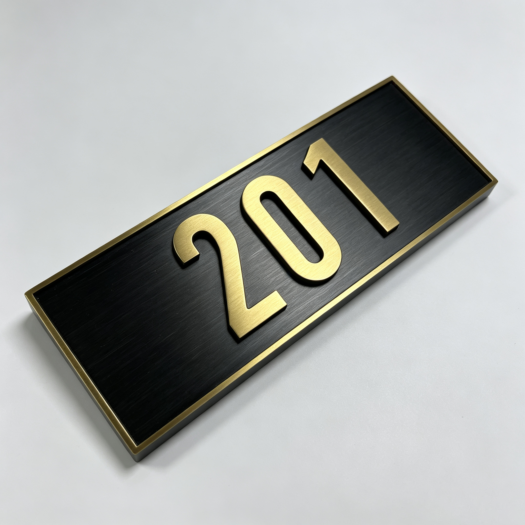 Luxury 3D Raised Room Number Door Sign