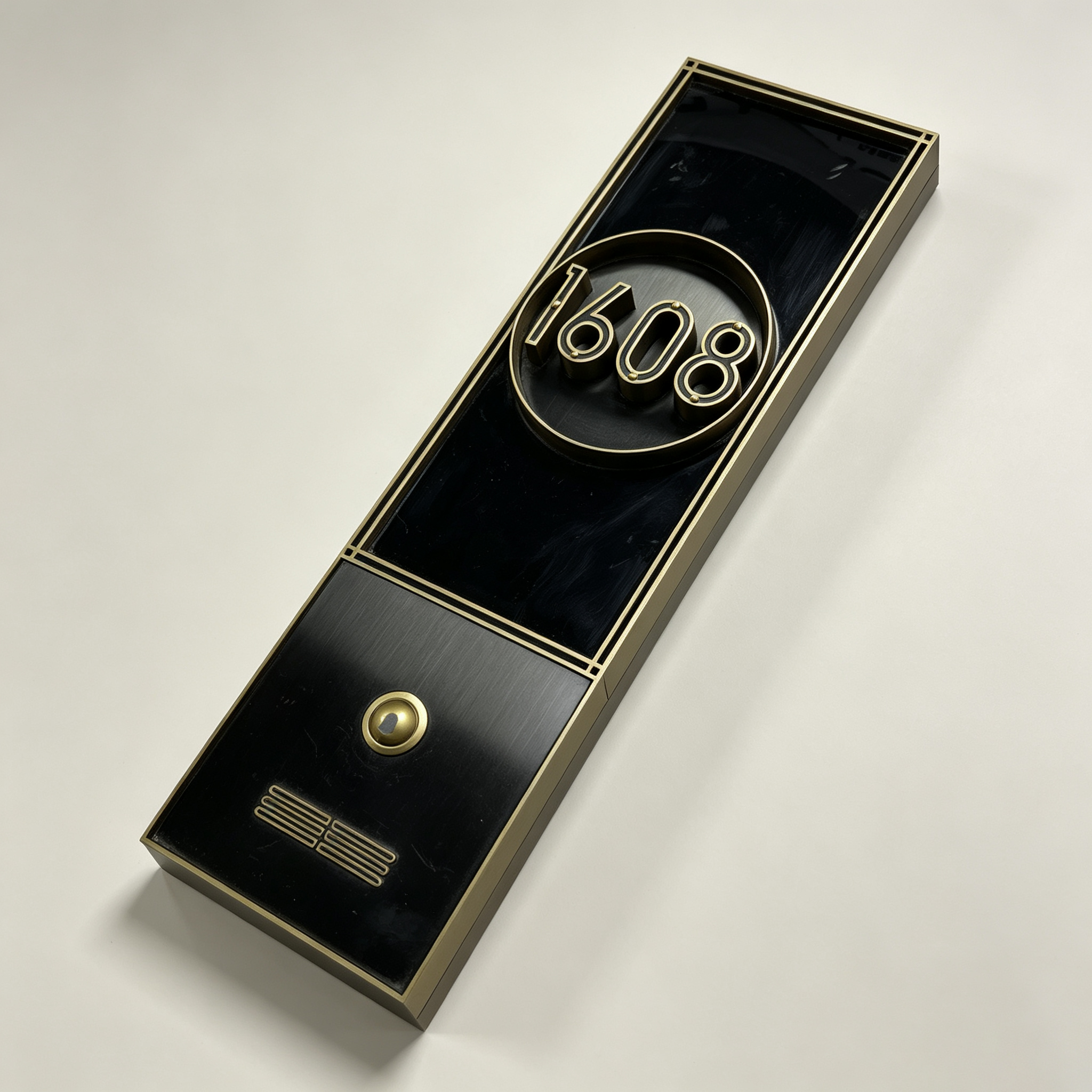 Vertical Hotel Door Sign With Doorbell & Room Number