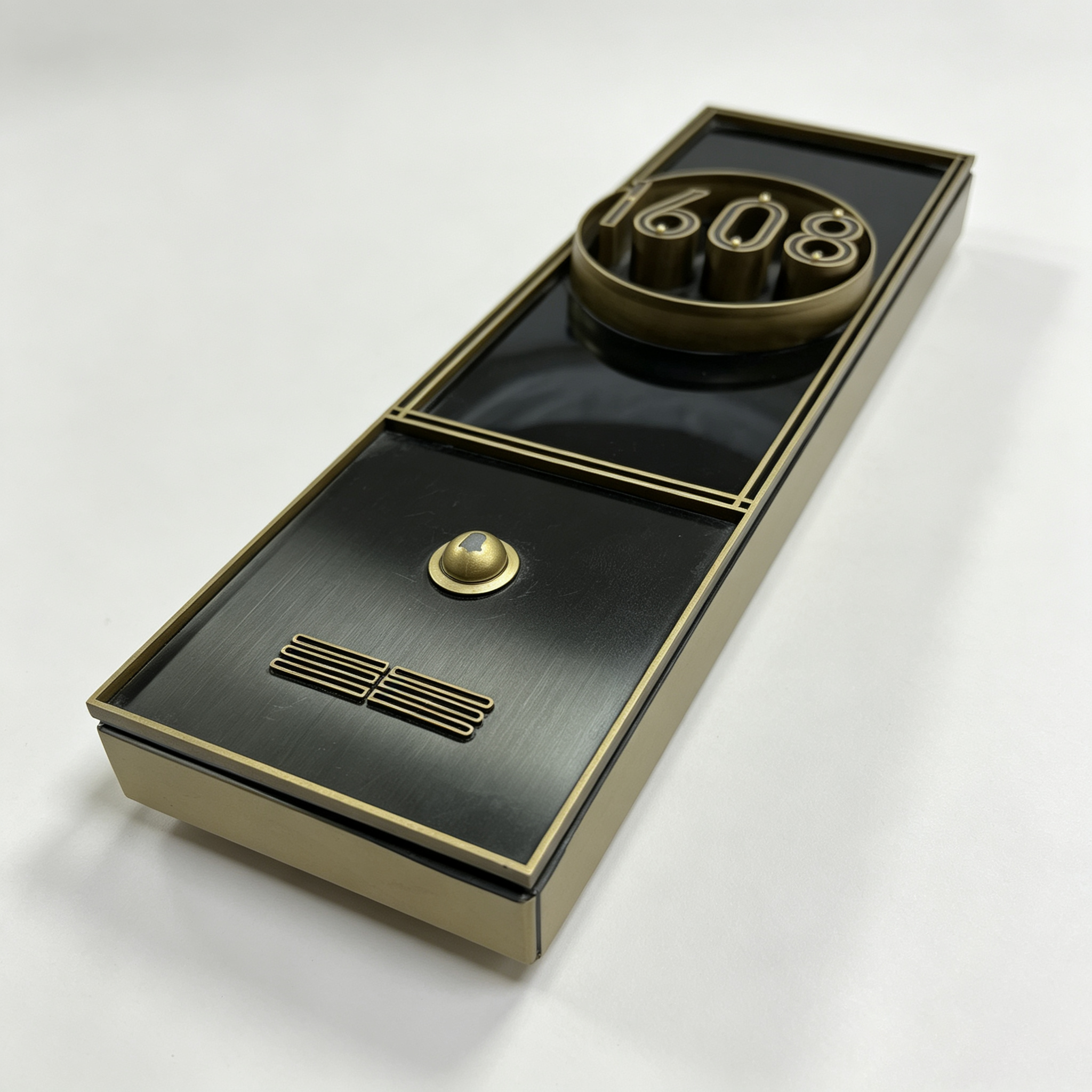 Vertical Hotel Door Sign With Doorbell & Room Number