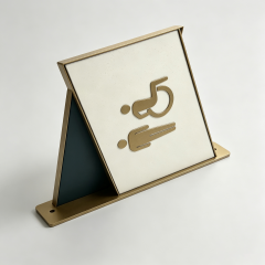 Disabled Access Restroom Hotel Facility Wall Sign