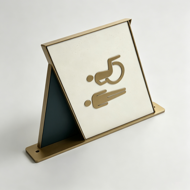 Disabled Access Restroom Hotel Facility Wall Sign