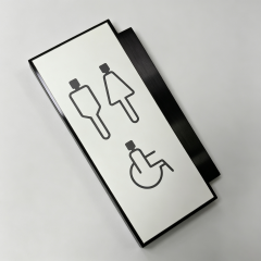 Modern Handicap Toilet Public Washroom Door Sign