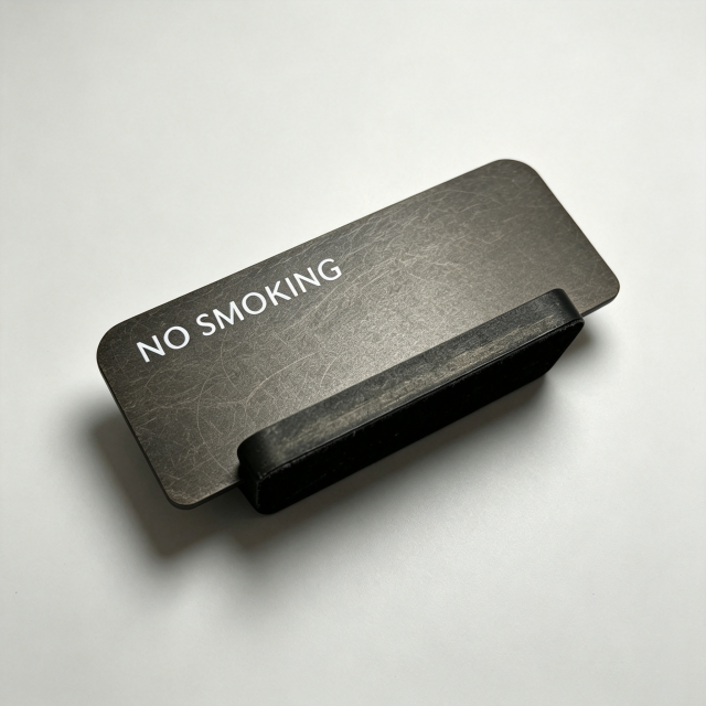 Tabletop No‑Smoking Hotel Facility Desk Sign