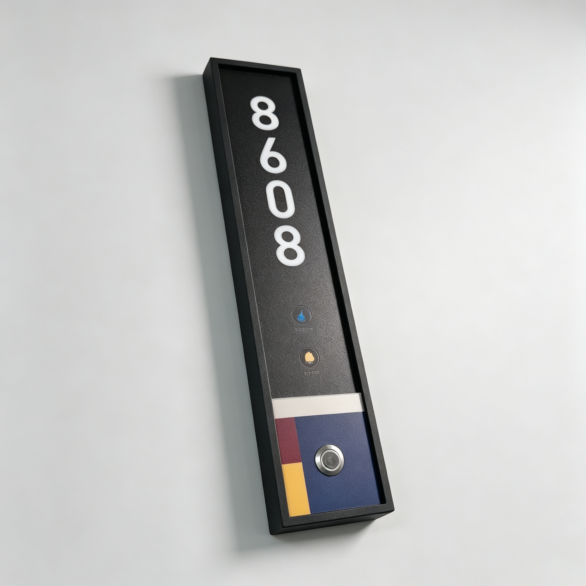 LED Backlit Hotel Room Door Sign with Doorbell