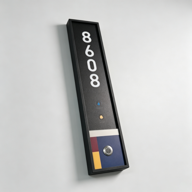 LED Backlit Hotel Room Door Sign with Doorbell