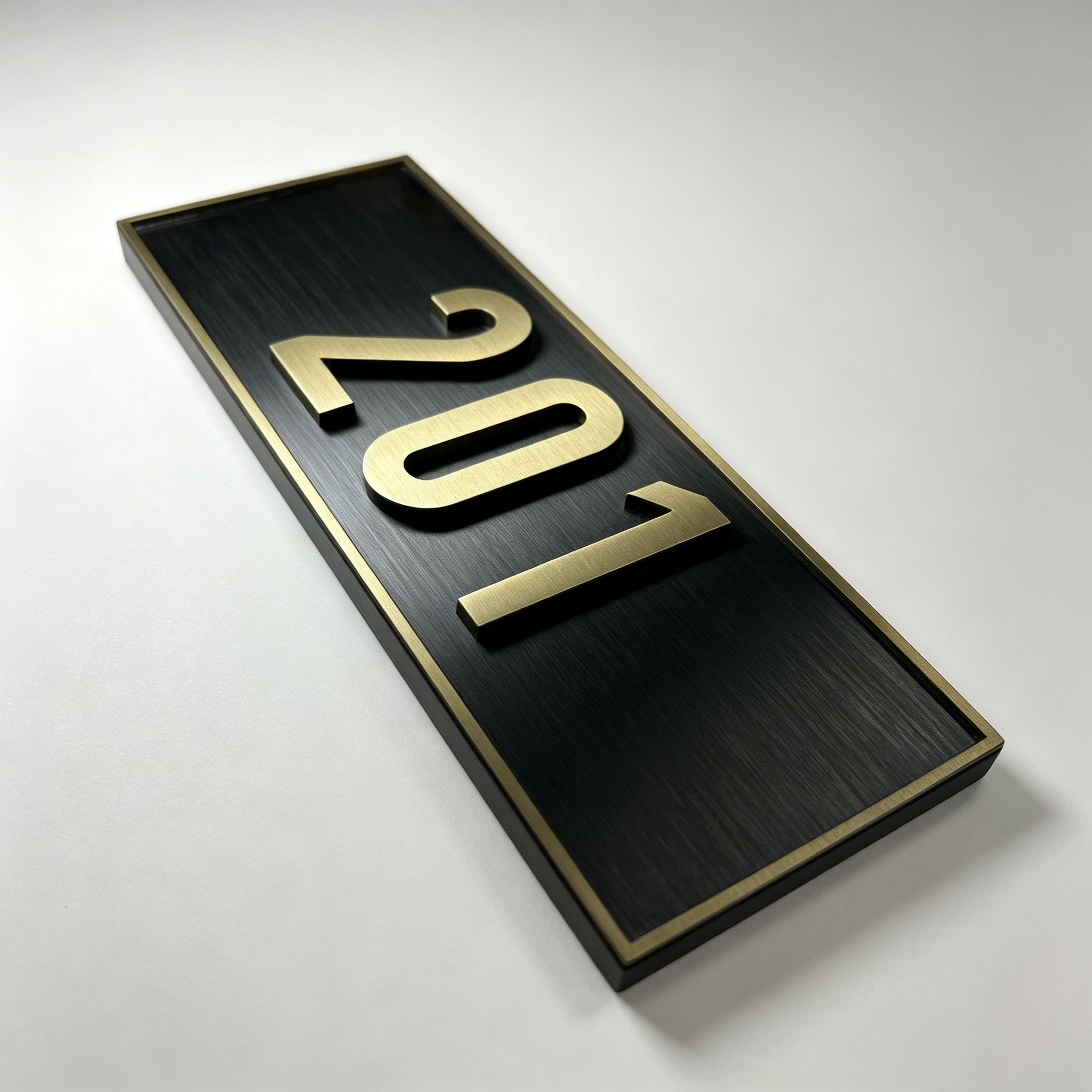 Luxury 3D Raised Room Number Door Sign