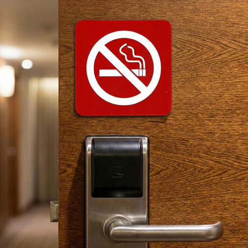Square Facility Signage Hotel Non-smoking Wall Nameplate