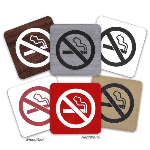 Square Facility Signage Hotel Non-smoking Wall Nameplate