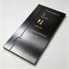 Wall Mounted Stainless Steel Hotel Directory Sign Multi‑Function Information Guidance Plaque