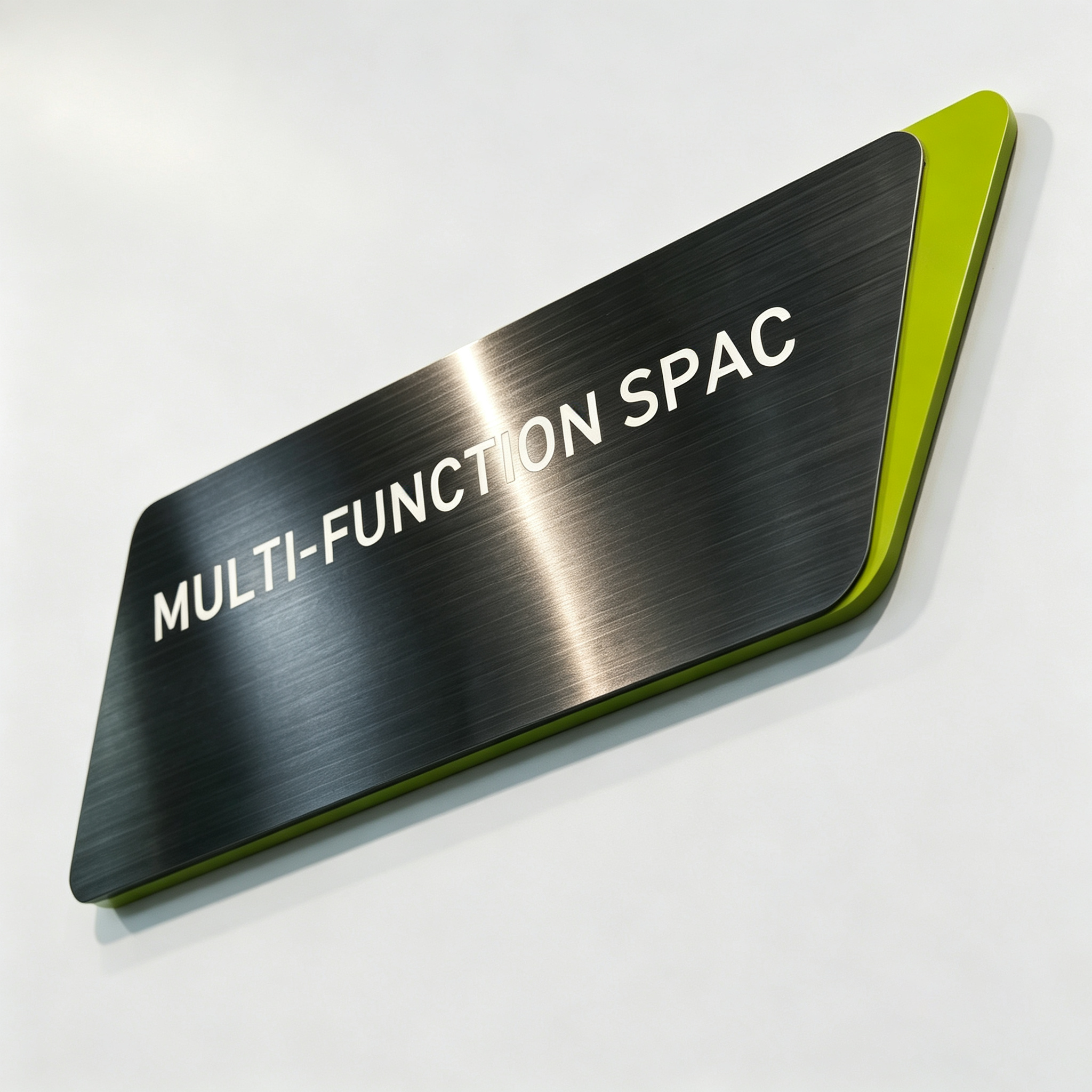 Custom Laser Etched Door Sign Double‑Layer Metal Hotel & Office Wall Plaque
