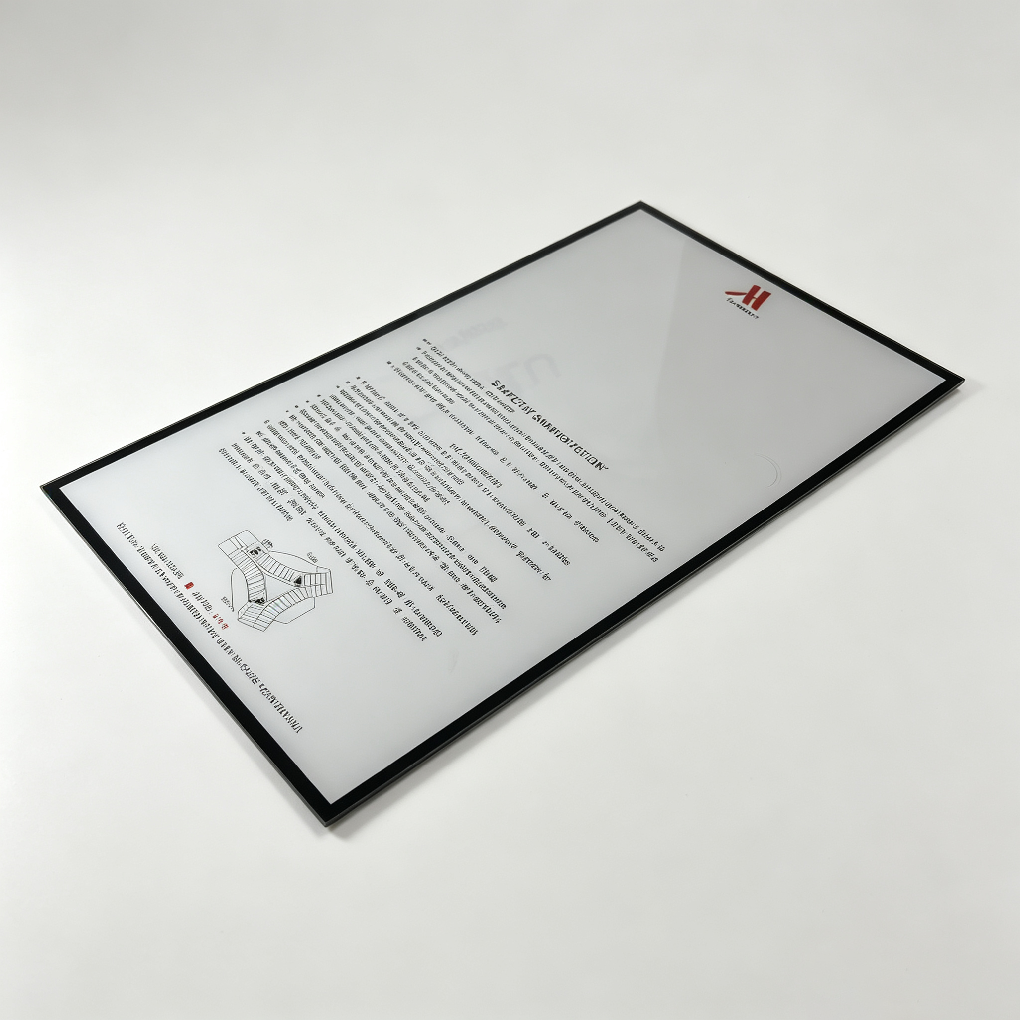 Custom Printed Acrylic Instruction Sign For Hotel Lobby