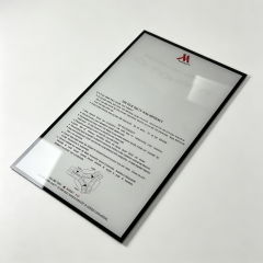 Custom Printed Acrylic Instruction Sign For Hotel Lobby