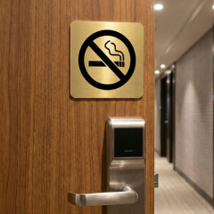Square Facility Signage Hotel Non-smoking Wall Nameplate