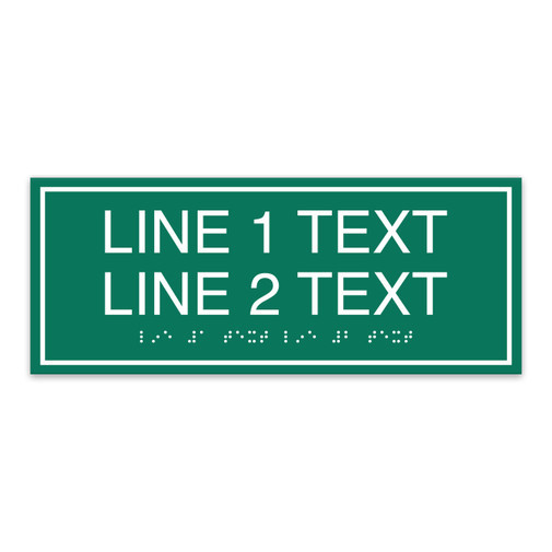 Aluminum Braille Sign 3D Raised Text Restroom Stairs Floor Number Plate Public Accessibility Identification
