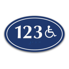 ADA Compliant Braille Floor Sign Aluminum Premium Professional Quality for Hotel Office Mall Commercial Building Project