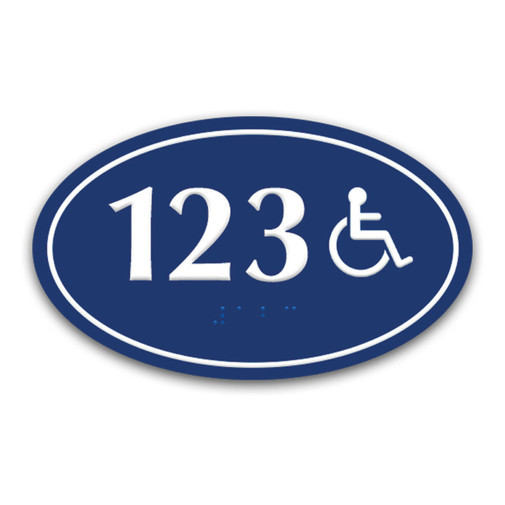ADA Compliant Braille Floor Sign Aluminum Premium Professional Quality for Hotel Office Mall Commercial Building Project