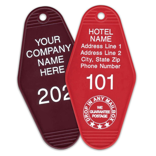 Wholesale Metal Zinc Alloy Custom Metal Vintage Retro Motel Hotel Keychain Hotel Room Fashion Advertising Gift Key Tags