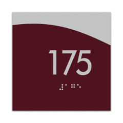 Modern House Number Door Plate for Hotels-No Smoking Sign Water Resistant Customizable