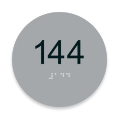 Custom ADA Braille Door Number Sign Apartment Room Number Sign with No Smoking for Hotel Apt Building
