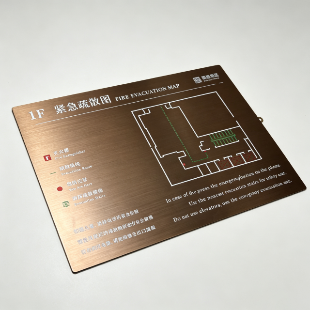 Custom Safety Emergency Wall Plaque