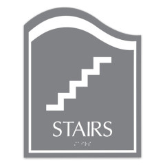 Hotel Interior ADA Signage Stainless Steel Wayfinding Directional Sign for Stair Lift Level & Room Number