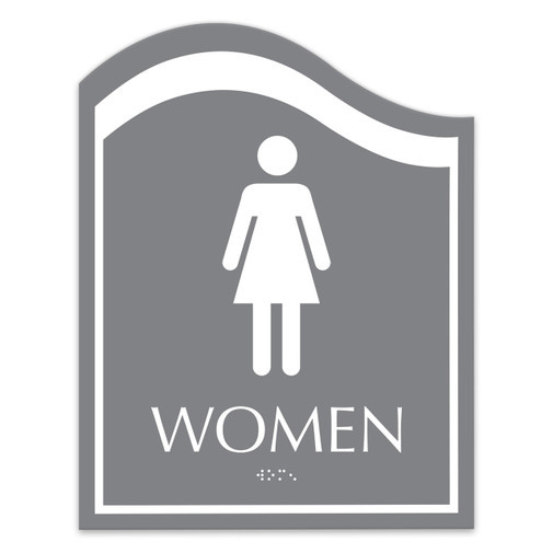Hotel Interior ADA Signage Stainless Steel Wayfinding Directional Sign for Stair Lift Level & Room Number