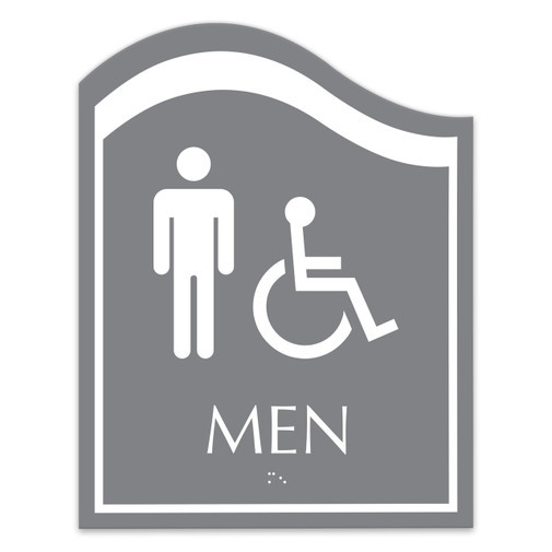 Hotel Interior ADA Signage Stainless Steel Wayfinding Directional Sign for Stair Lift Level & Room Number