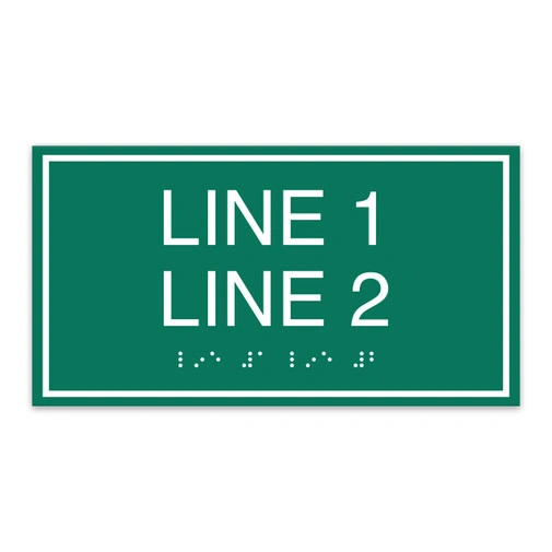 Aluminum Braille Sign 3D Raised Text Restroom Stairs Floor Number Plate Public Accessibility Identification