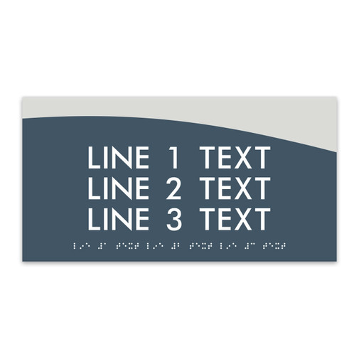 Custom ADA Braille Sign Floor Number Signage for Building Interior Way-finding