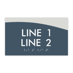 Custom ADA Braille Sign Floor Number Signage for Building Interior Way-finding