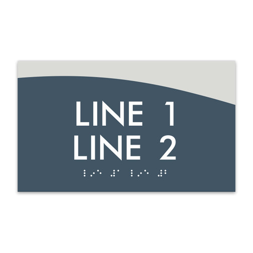 Custom ADA Braille Sign Floor Number Signage for Building Interior Way-finding