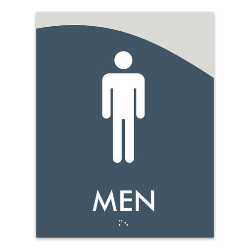 ADA Compliant Braille Unisex Bathroom Sign Gender Neutral Restroom Door Sign