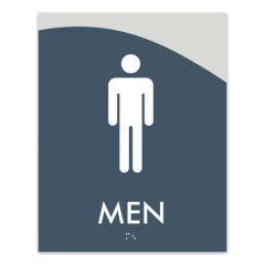 ADA Compliant Braille Unisex Bathroom Sign Gender Neutral Restroom Door Sign