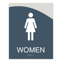 ADA Compliant Braille Unisex Bathroom Sign Gender Neutral Restroom Door Sign