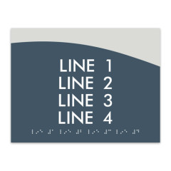 Custom ADA Braille Sign Floor Number Signage for Building Interior Way-finding