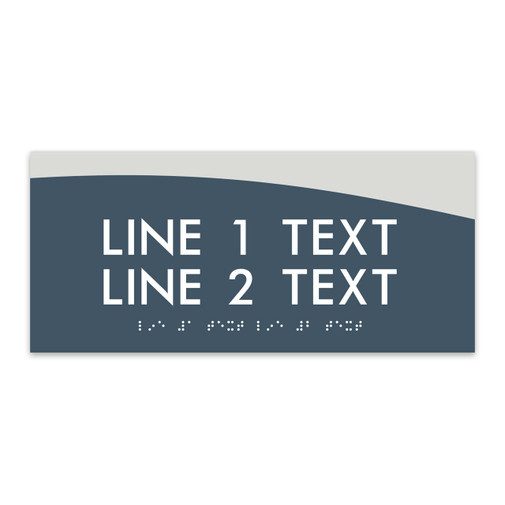 Custom ADA Braille Sign Floor Number Signage for Building Interior Way-finding