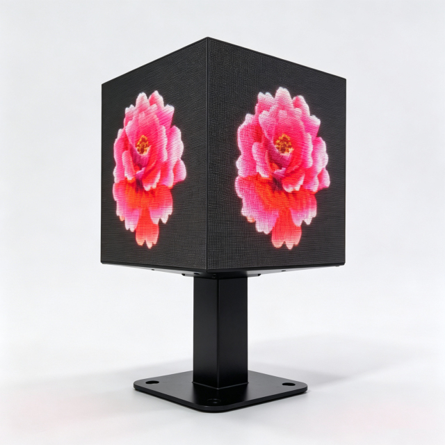 Waterproof Full Color Outdoor LED Display Advertising Wall 3D Panel Digital Sign Cube Screen