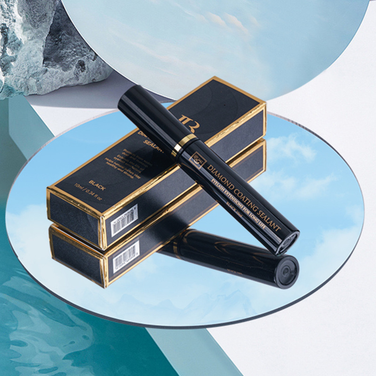 IB Diamond Coating Sealant IB Black Sellador para extensiones de pestañas 10 ml Negro (Sellador en Rimel)