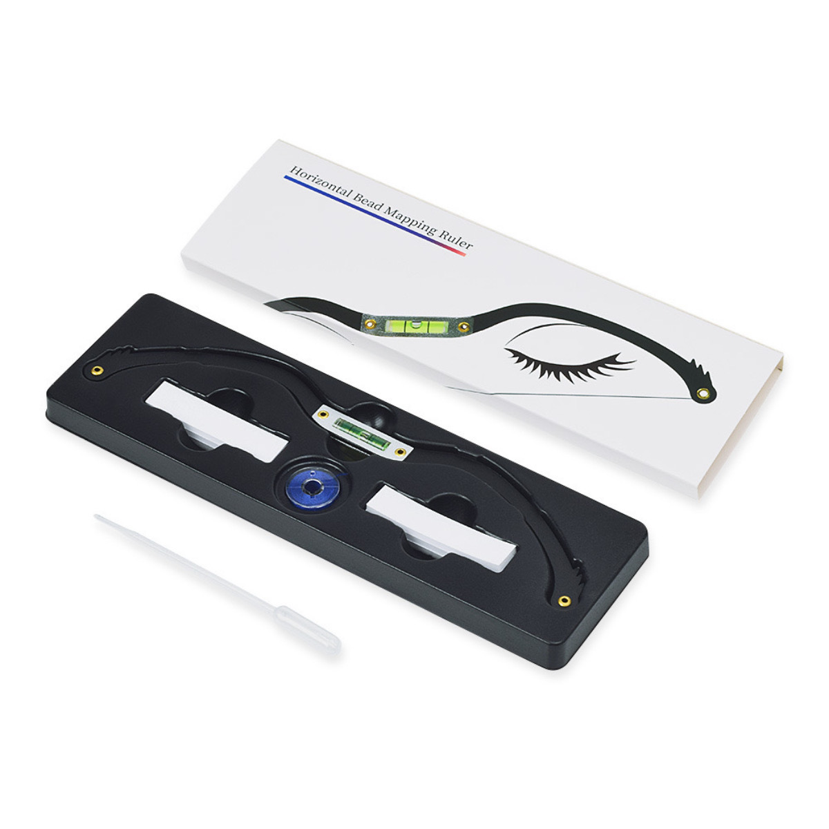 Regla De Marcador De Cejas, Hilo De Regla De Tatuaje De Cejas, Accesorio De Regla De Tatuaje De Cejas, Herramienta De Arco, Nivelador De Burbujas, Hilo De Equilibrio De Posicionamiento