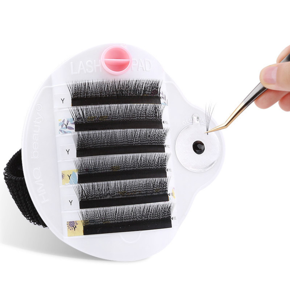 BIUDECO Tablero De Pestañas De Injerto Herramientas De Extensión De Pestañas Herramienta De Pestañas Suministros De Extensiones De Pestañas Tablero De Soporte De Pestañas Bandeja