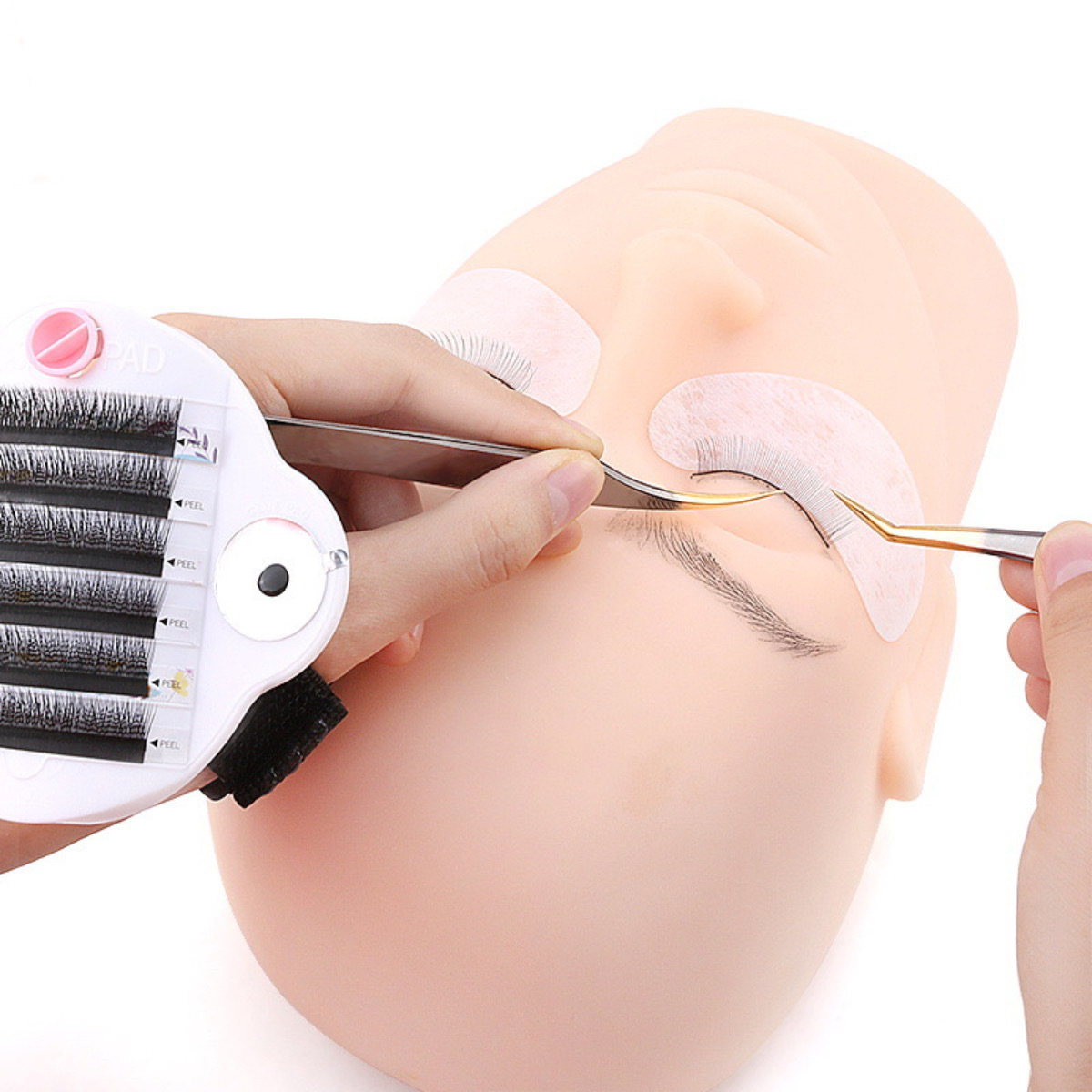 BIUDECO Tablero De Pestañas De Injerto Herramientas De Extensión De Pestañas Herramienta De Pestañas Suministros De Extensiones De Pestañas Tablero De Soporte De Pestañas Bandeja