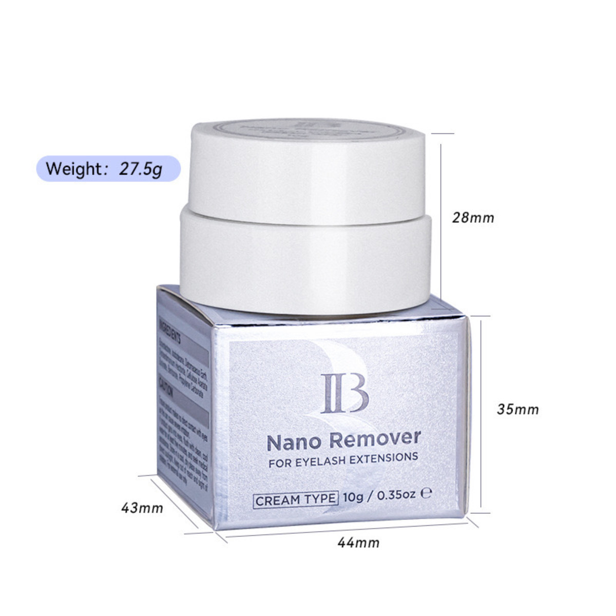Eliminador IB NANO Original de Corea para extensiones de pestañas, 10g, tipo crema, removedor de pegamento de pestañas postizas, herramienta de limpieza rápida sin estimulación