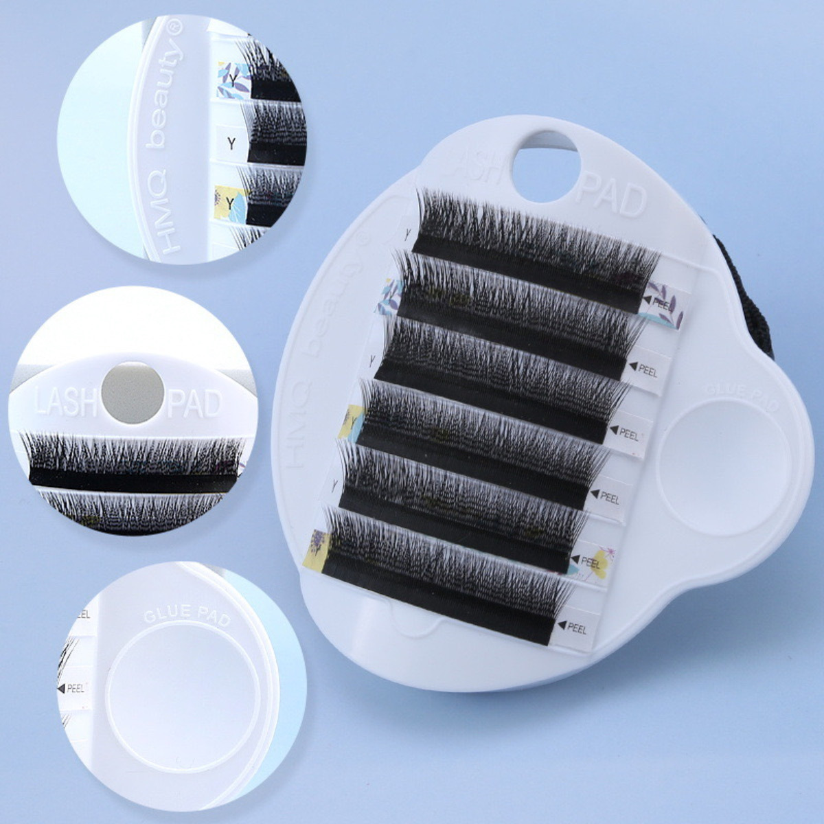 BIUDECO Tablero De Pestañas De Injerto Herramientas De Extensión De Pestañas Herramienta De Pestañas Suministros De Extensiones De Pestañas Tablero De Soporte De Pestañas Bandeja